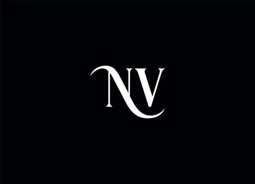 NV  letter logo design and monogram logo