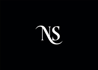 NS  letter logo design and monogram logo