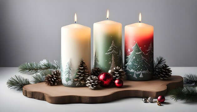 Christmas Candle Background