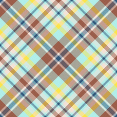 Plaid pattern vector. Check fabric texture. Seamless textile design for clothes, paper print.