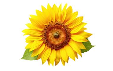 Beautiful Sun flower on Transparent Background