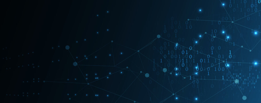 Technology abstract futuristic background for internet business. Big data concept.