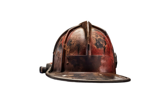 Vintage Fireman Helmet on Transparent PNG