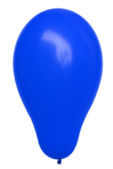 ballon bleu sur fond blanc 