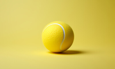 Pelota de tenis o pádel amarilla. - obrazy, fototapety, plakaty