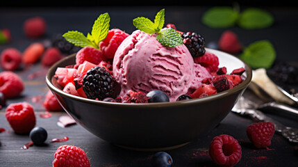 Summer Fruits Ice Cream