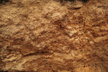 Soil or dirt Cross Section Close-up. Underground earth texture, cross section. Geological Layers.