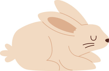 Cute Forest Sleepy Rabbit