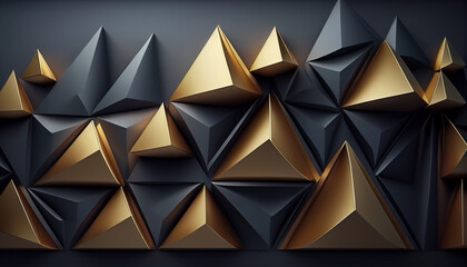pyramid-shaped background with triangle geometric shapes