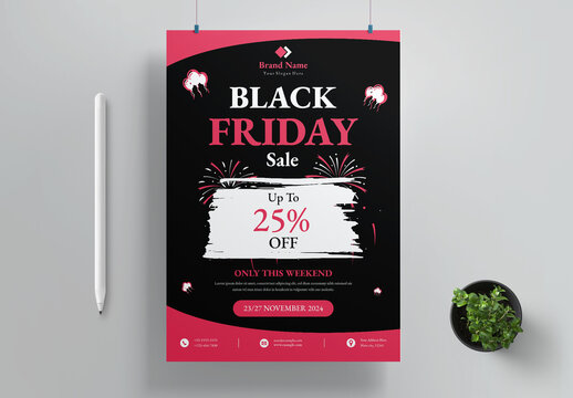 Black Friday Sale Flyer Design Layout