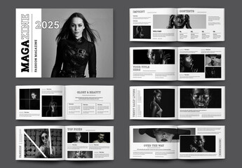 Fashion Magazine Template Landscape