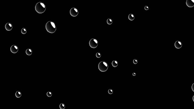 雨　雫　水滴が落ちるアニメーション 14