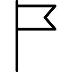 silhouette high hill flat vector icon black color