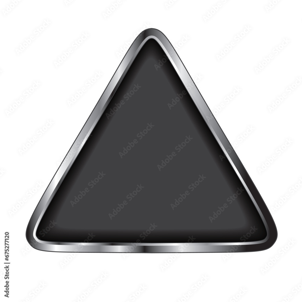 Poster black triangular button