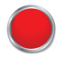 Red  round web button