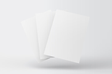 Brochure Flyer Mockup 3D Rendering