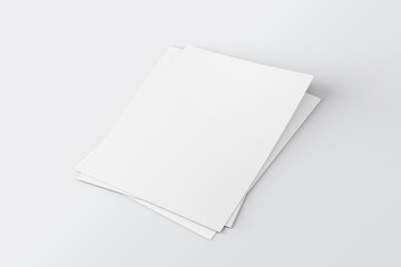 Brochure Flyer Mockup 3D Rendering