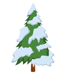 Christmas Tree in Winter