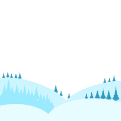 Winter Landscape Illustration