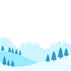 Winter Landscape Illustration