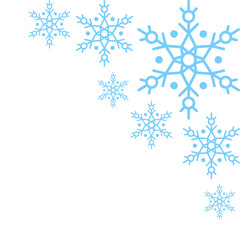 Snowflake Corner Template Decoration
