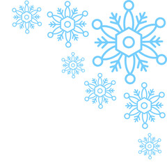 Snowflake Corner Template Decoration