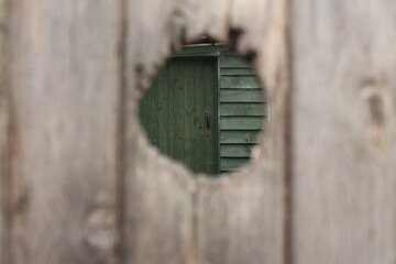 old wooden door