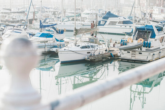Boats in Ramsgate Harbour, Kent, United Kingdom
