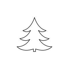 Obraz premium trees icon christmas tree forest sign