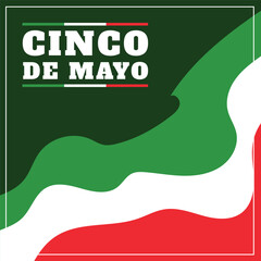 Fototapeta na wymiar vector flat design mexico Cinco de mayo concept template background