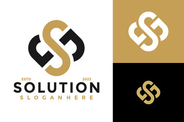 Letter Sb Infinity Solution Logo design vector symbol icon illustration