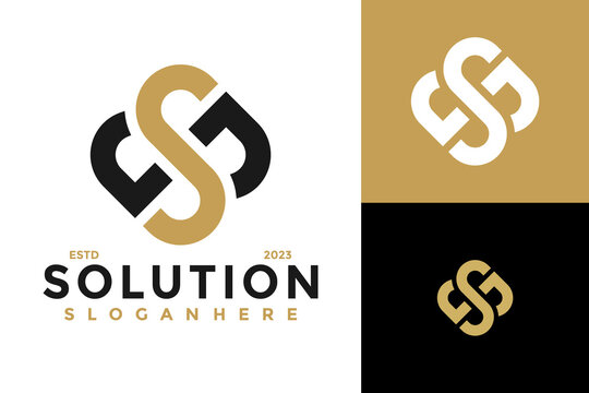 Letter Sb Infinity Solution Logo design vector symbol icon illustration