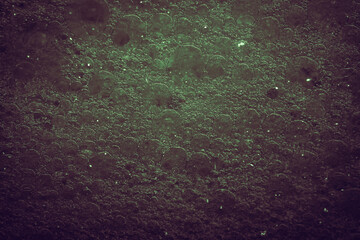 Macro shot of bubbles in water