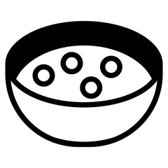 Fototapeta premium cereal bowl dualtone