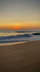 sunset on the beach