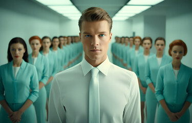 Fototapeta premium Confidence and Corporate Grace: The CEO's Portrait