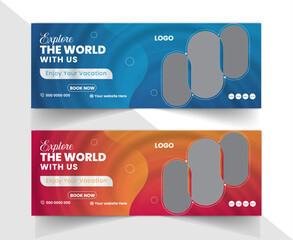 Creative Business Travel Facebook Cover Design