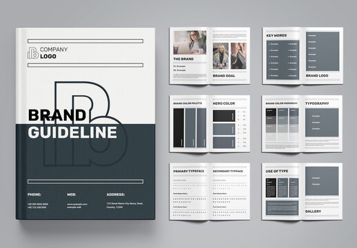 Brand Guideline Design Template Layout