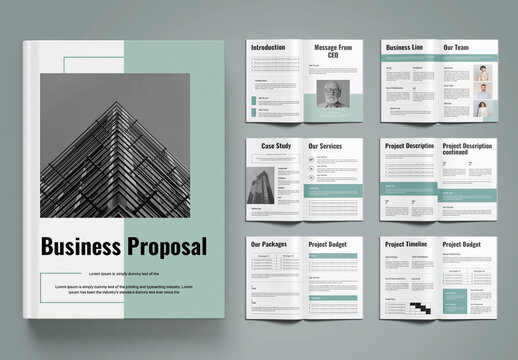Professional Business Proposal Booklet Layout