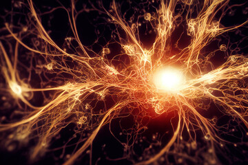Luminous oracle of mind. Neuronal sphere enveloped by the stellar web