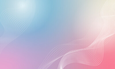 Obraz premium Technology abstract lines on white background. Undulate Grey Wave