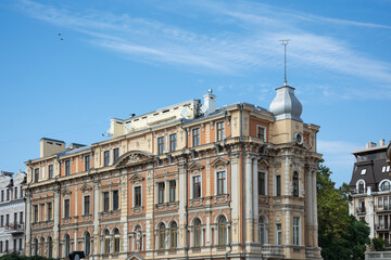Fototapeta na wymiar Navrotsky's house (1891) is a monument of history and architecture in Odesa, Ukraine.