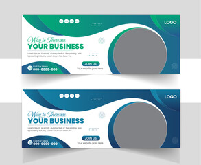 Creative Corporate Business Facebook Cover Design . Creative Modern Design Template.