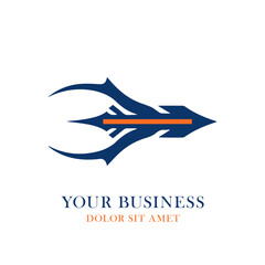 abstract rune symbol tribal logo template for business