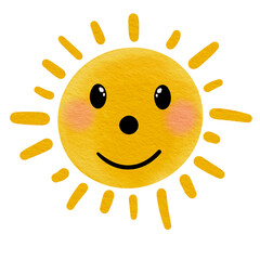happy sun cartoon