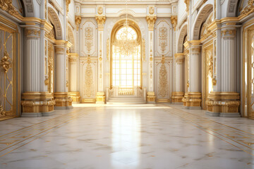 Obraz premium golden palace castle on background