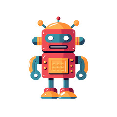robot flat illustration