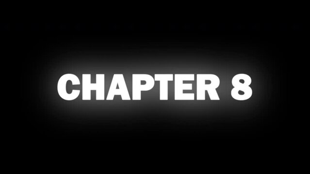 Chapter 8 text effect like a Traditional slot machine - Rolling Text Animation on black background