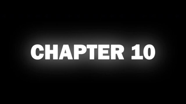 Chapter 10 text effect like a Traditional slot machine - Rolling Text Animation on black background