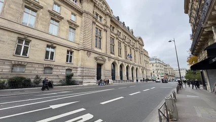 Fotobehang Smalle Straten street in the city of france  © G.E.G Digital Media